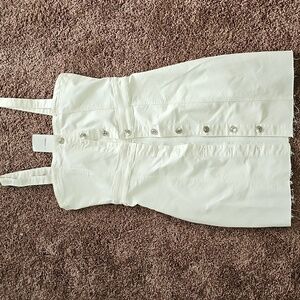 NWT sexy white jean dress